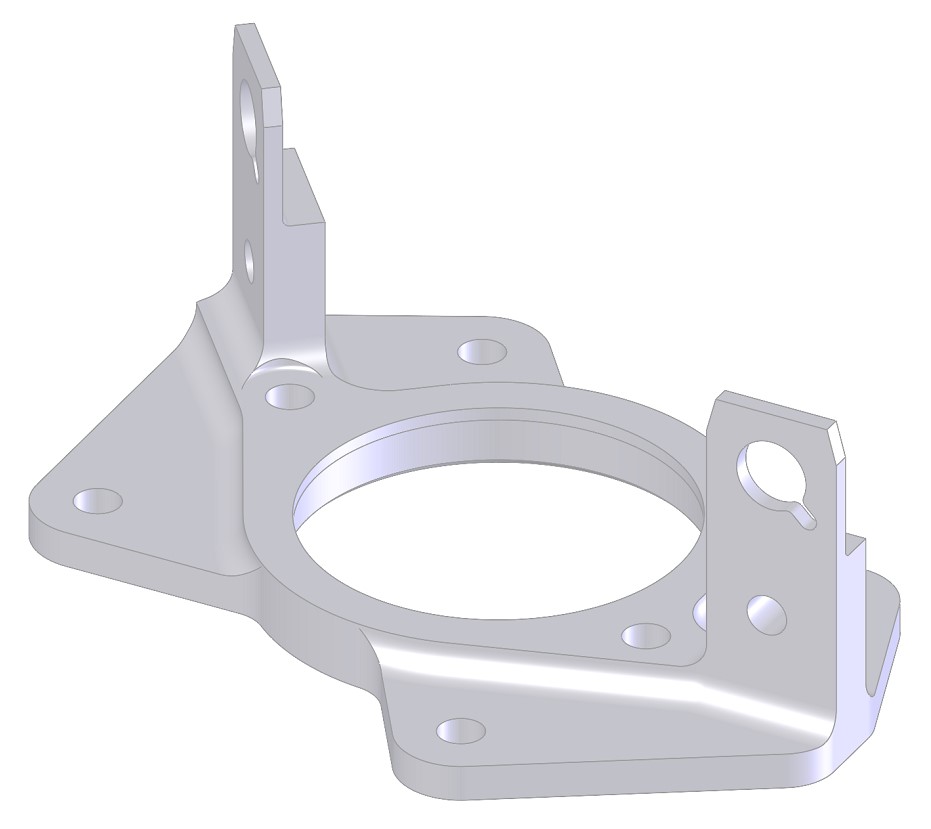 Cargo aircraft door mechanism components